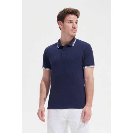 Pánska polokošeľa (SOLS MEN POLO SHIRT) > zelená (forest) / biela > 2XL