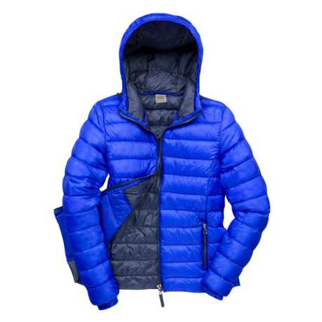 Dámska bunda (RESULT Womens Snow Bird Hooded Jacket)>modrá (royal) / modrá (navy)>S