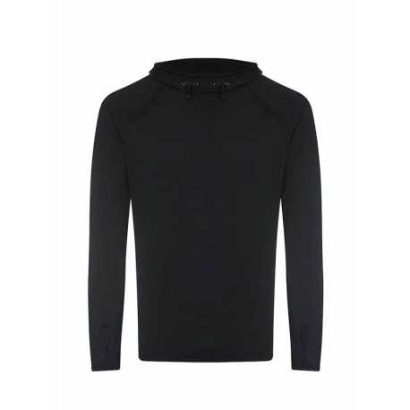 Pánska mikina (Just Cool MENS COOL COWL NECK TOP) > čierna (jet) > 2XL