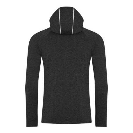 Pánska mikina (Just Cool MENS COOL COWL NECK TOP) > čierna (slate melange) > S