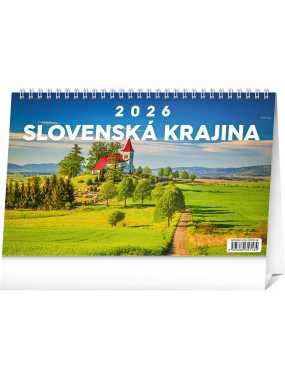 Stolový kalendár (Slovenská krajina 2026) - 23,1 x 14,5 x 1 cm
