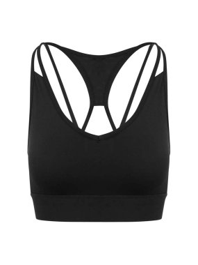 Dámske tielko (Just Cool GIRLIE CROSS BACK CROP TOP) > čierna (jet) > XL