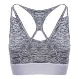 Dámske tielko (Just Cool GIRLIE CROSS BACK CROP TOP) > šedá (melange) > XL