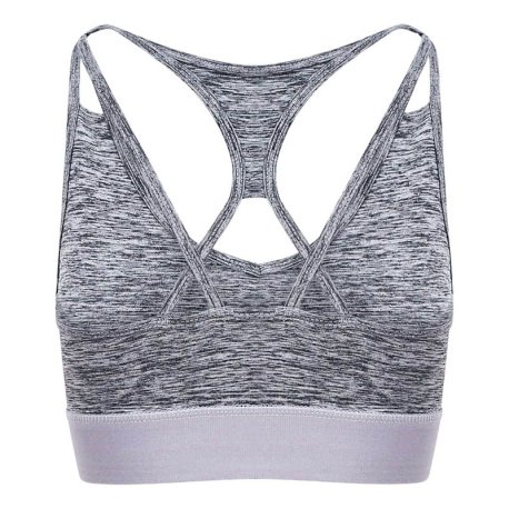 Dámske tielko (Just Cool GIRLIE CROSS BACK CROP TOP) > šedá (melange) > XL