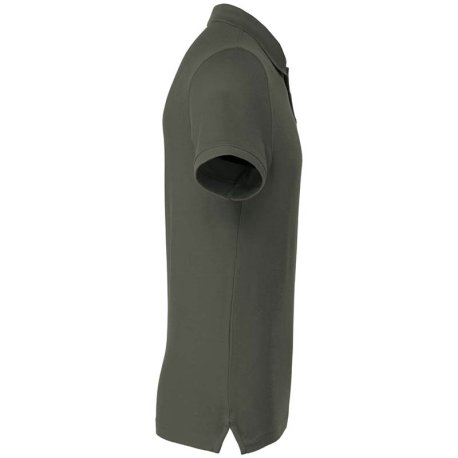 Pánska polokošeľa (KARIBAN Mens Short Sleeve Pique Polo Shirt ) > zelená (dark khaki) > S