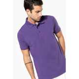 Pánska polokošeľa (KARIBAN Mens Short Sleeve Pique Polo Shirt ) > zelená (dark khaki) > S
