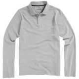 Pánska polokošeľa (Oakville long sleeve Polo Elevate) > šedá (melange) > XL