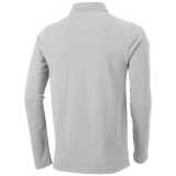 Pánska polokošeľa (Oakville long sleeve Polo Elevate) > šedá (melange) > XL