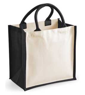 Nákupná taška (WM Printers Midi Jute Bag) > čierna