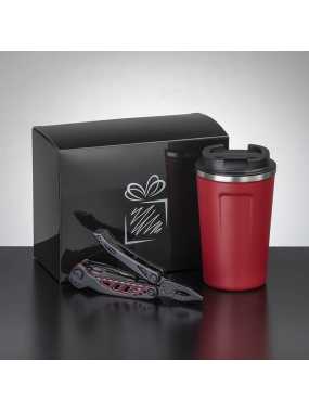 Sada termohrnček a multinástroj > červená