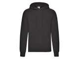 Pánska mikina (FRUIT OF THE LOOM Hooded Sweat ) > čierna > L