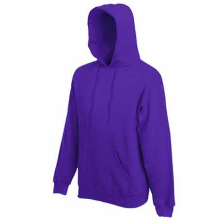 Pánska mikina (FRUIT OF THE LOOM Hooded Sweat ) > fialová > S