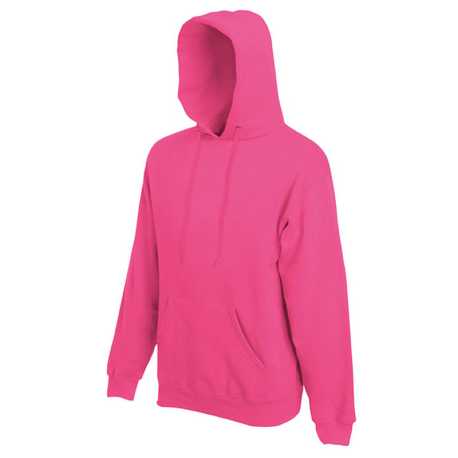 Pánska mikina (FRUIT OF THE LOOM Hooded Sweat ) > ružová(fuchsia) > S