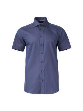 Pánska košeľa (James Harvest YELLOW BOW 50 S/S REGULAR) > modrá (navy) > 5XL