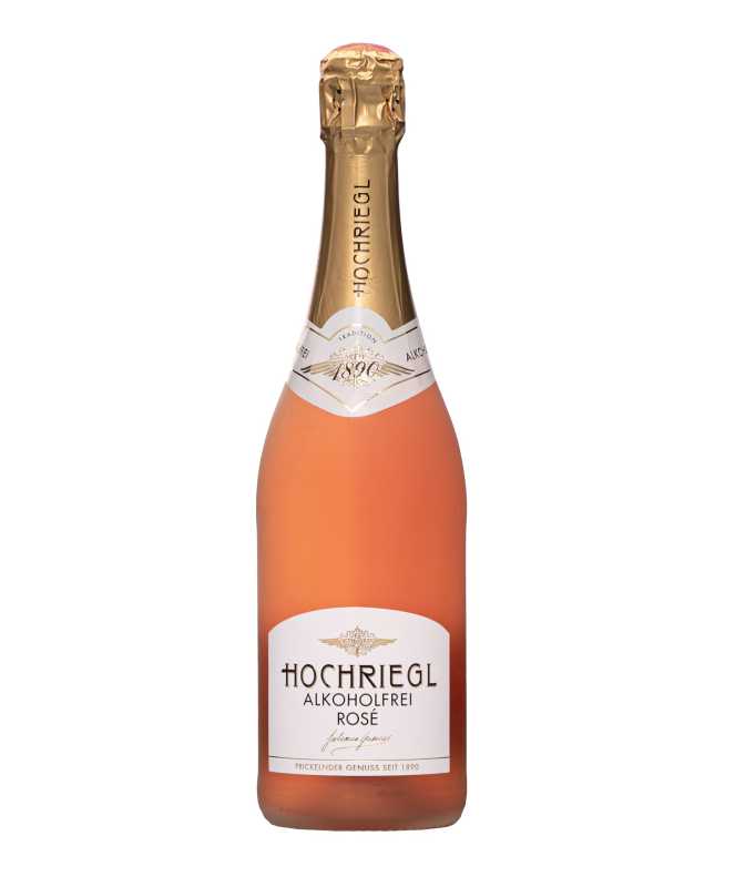 Hochriegl Rosé nealkoholické, šumivé víno, alkohol 0%, Rakúsko, 750 ml