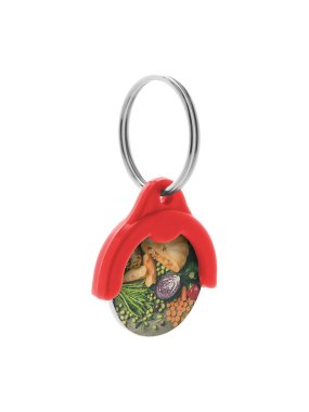 | Prívesok na kľúče so žetónom > červená