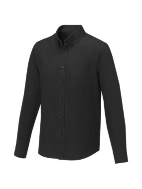 Pánská košile Pollux s dlouhým rukávem>čierna (solid)>3XL