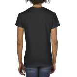 Dámske tričko (GILDAN PREMIUM COTTON LADIES V-NECK T-SHIRT) > čierna > S