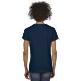 Dámske tričko (GILDAN PREMIUM COTTON LADIES V-NECK T-SHIRT) > modrá (navy) > L