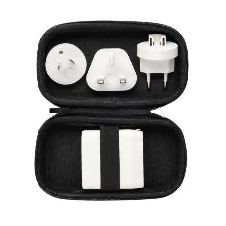 Cestovná nabíjačka TravelCharge Pro s USB C z RCS plastu > biela