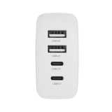 Cestovná nabíjačka TravelCharge Pro s USB C z RCS plastu > biela