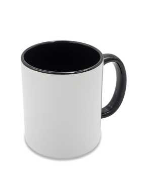 Keramický hrnček na sublimáciu 330 ml  > čierna