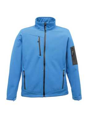 Pánska bunda (REGATTA ARCOLA - 3 LAYER MEMBRANE SOFTSHELL)>modrá (french) / šedá (seal)>XL