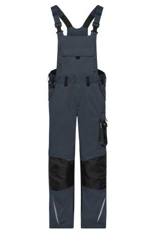 Pánske nohavice (DAIBER Workwear Pants with Bib STRONG) > šedá (carbon) / čierna > 98