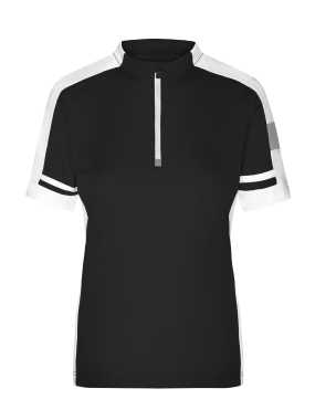 Damské tričko (DAIBER Ladies' Bike-T Half Zip) > čierna > S