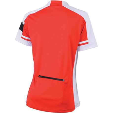 Damské tričko (DAIBER Ladies' Bike-T Half Zip) > červená > S