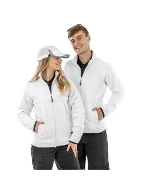 Unisex mikina (RESULT Genuine Recycled Fleece Polarthermic Jacket) > biela > XL