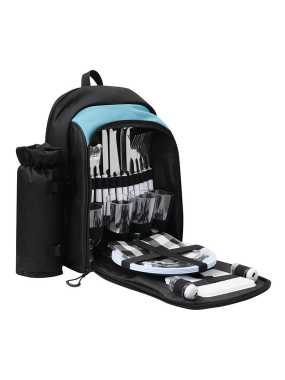 Piknikový ruksak > čierna / tyrkysová