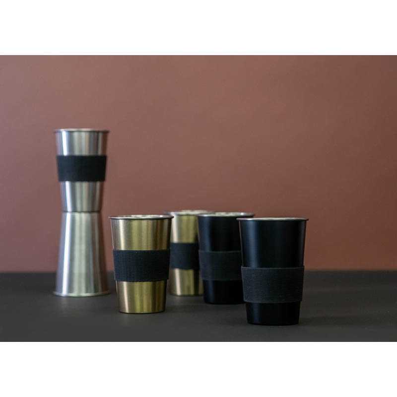 Kovový hrnček 2ks (SAGAFORM) > strieborná