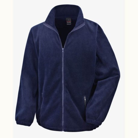 Pánska bunda (RESULT Core Fashion Fit Outdoor Fleece) > modrá (navy) > S