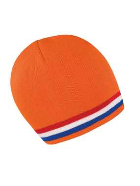 Čiapka(RESULT RESULT NATIONAL BEANIE) > oranžová/červená/biela/modrá