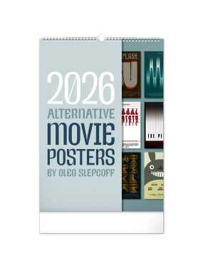 Nástenný kalendár (Alternative Movie Posters 2026) - 33 x 46 x 1 cm