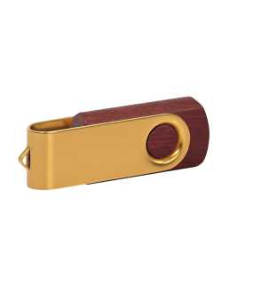 USB flash pamäť 2.0 > červená (mahogany) / zlatá > 1GB