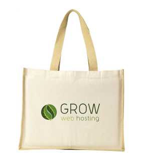 Jute Canvas Shopper bag>prírodná