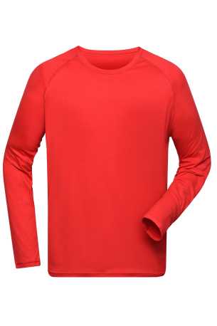 Pánske tričko (DAIBER Mens Sports Shirt Long-Sleeved) > červená (bright) > S