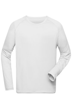 Pánske tričko (DAIBER Mens Sports Shirt Long-Sleeved) > biela > S