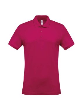 Pánska polokošeľa(KARIBAN MEN'S PIQUÉ SHORT SLEEVE POLO SHIRT)>ružová (fuchsia)>2XL