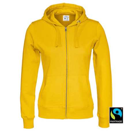 Dámska mikina (COTTOVER FULL ZIP HOOD LADY) > žltá > XS