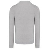 Pánsky sveter (KARIBAN MENS V-NECK JUMPER) > šedá (melange) > M