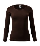 Dámske tričko (MALFINI Fit-T LS) > hnedá (kávová) > XS