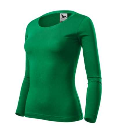Dámske tričko (MALFINI Fit-T LS) > zelená (trávová) > XS