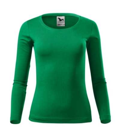 Dámske tričko (MALFINI Fit-T LS) > zelená (trávová) > XS