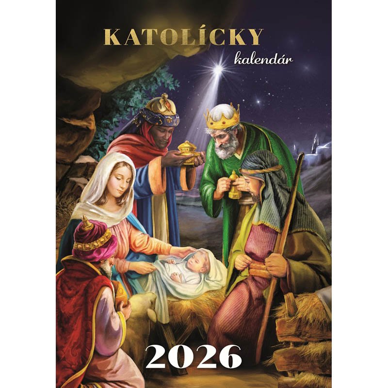 Nástenný kalendár (Katolícky kalendár 2026) - 24 x 34 cm