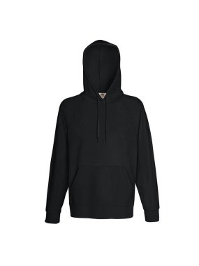 Pánska mikina (Fruit of the Loom-LW HOODED SWEAT) > čierna > XL