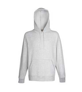 Pánska mikina (Fruit of the Loom-LW HOODED SWEAT) > šedá(heather grey) > XL