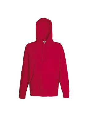 Pánska mikina (Fruit of the Loom-LW HOODED SWEAT) > červená > M